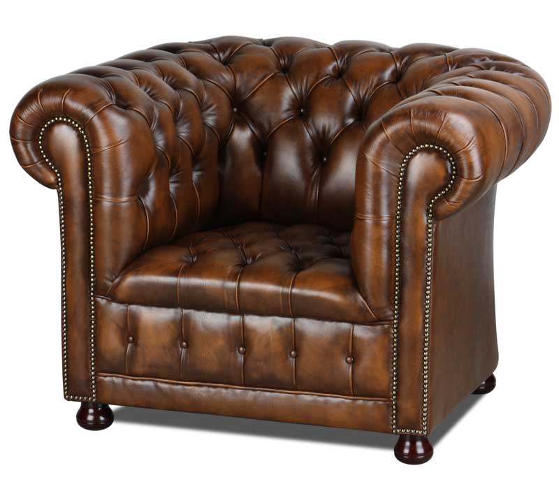 Bild vom Deluxe Chesterfield Ledersessel