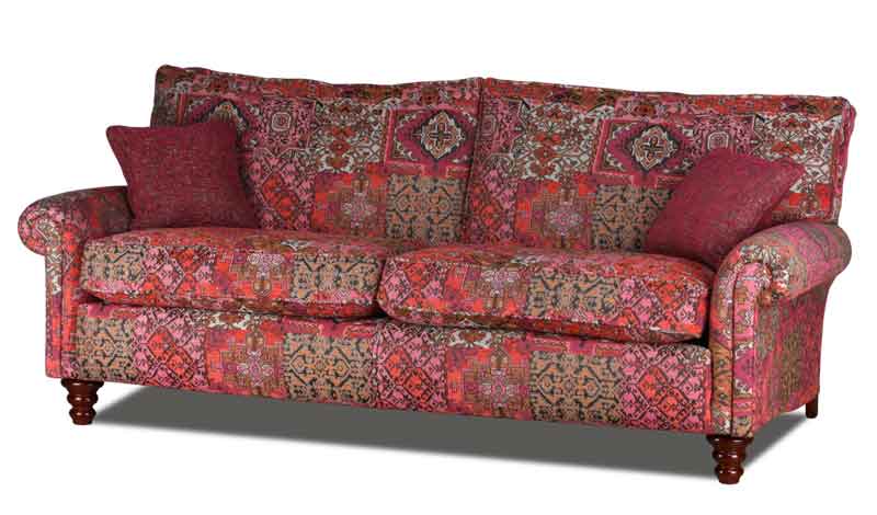 Hamilton Large Sofa in Stoffbezug Alhambra Azalea